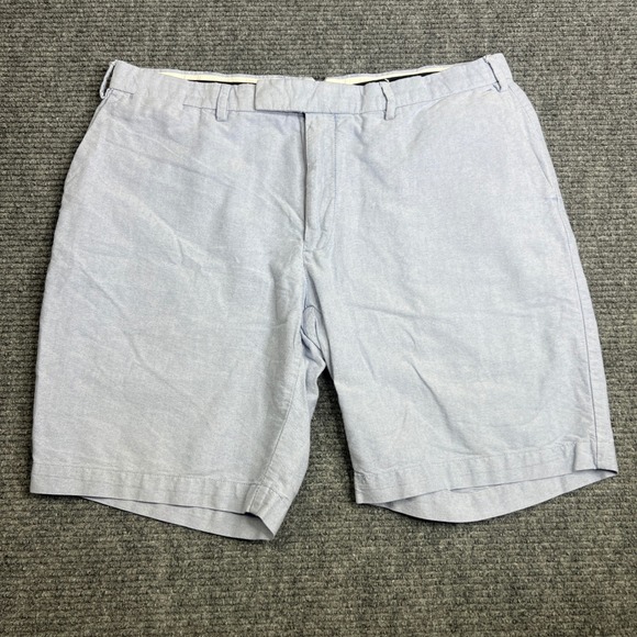 Polo by Ralph Lauren Other - Polo Ralph Lauren Mens 38 Blue Oxford Cotton 867 Trade Mark 15 Shorts Flat Front